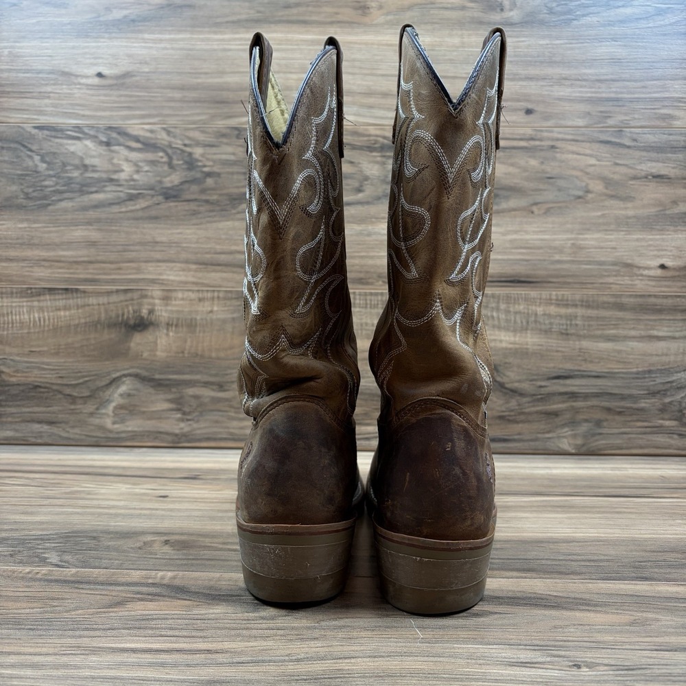 Double H Dylan Mens 11D Soft R Toe 12" Western Work Ranch Boots USA Made DH1552 - Picture 5 of 16